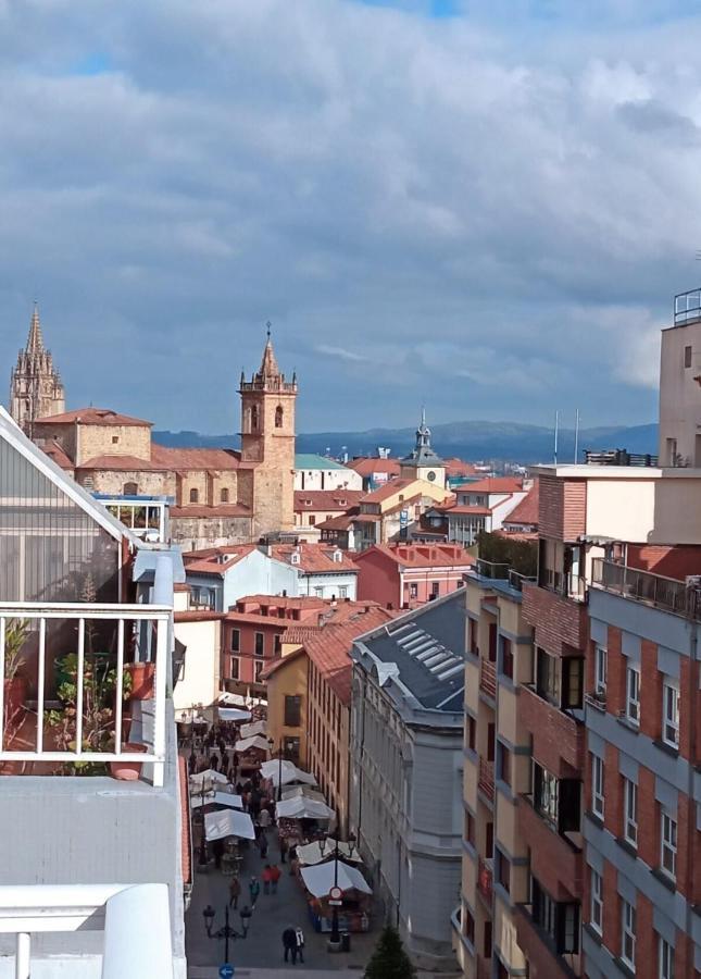 شقة Atico Quintana II - Con Terraza, En El Centro Con Wifi Y Garaje اوفيدو المظهر الخارجي الصورة